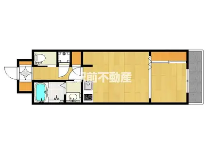 グランヨーロピアン(1LDK/4階)の間取り写真