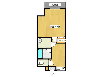 カサブランカ99(1K/3階)の間取り写真