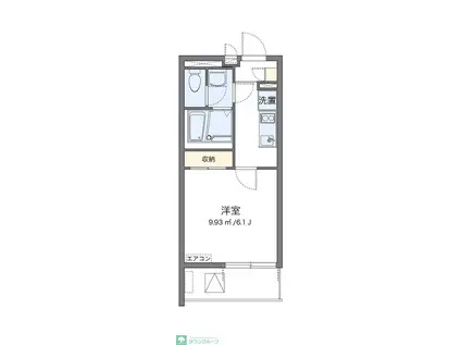 クレイノ栞(1K/3階)の間取り写真