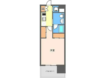 BERTHA(1K/5階)の間取り写真