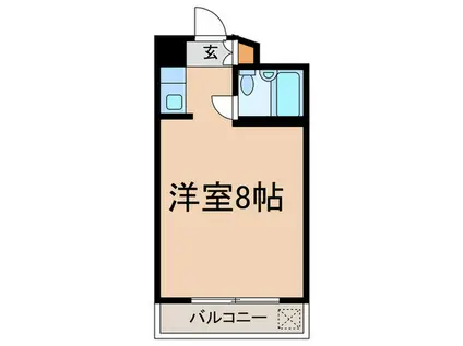 レジデンス藤ヶ丘(ワンルーム/3階)の間取り写真