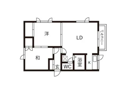 プレジデント16(2LDK/3階)の間取り写真