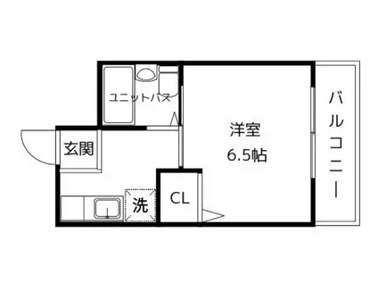 ナンノ第12号館(1K/3階)の間取り写真