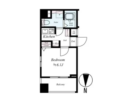 AZEST本所吾妻橋(1K/7階)の間取り写真