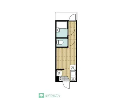 小田5丁目アパート(ワンルーム/3階)の間取り写真