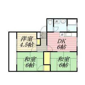 フロイント長門石(3DK/1階)の間取り写真