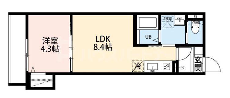 ROBOT HOME 金町(1LDK/2階)の間取り写真