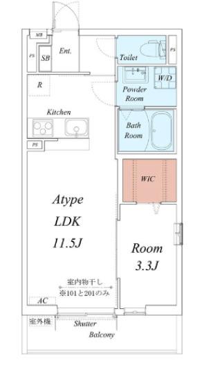 リブリ・昭和園(1LDK/1階)の間取り写真