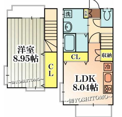 サムデイ不動前(1LDK/3階)の間取り写真