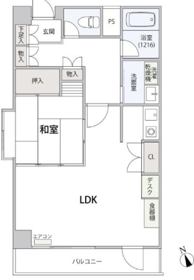コンフォート文京小石川(1LDK/3階)の間取り写真