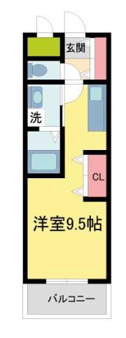 RYOWA RESIDENCE(ワンルーム/6階)の間取り写真
