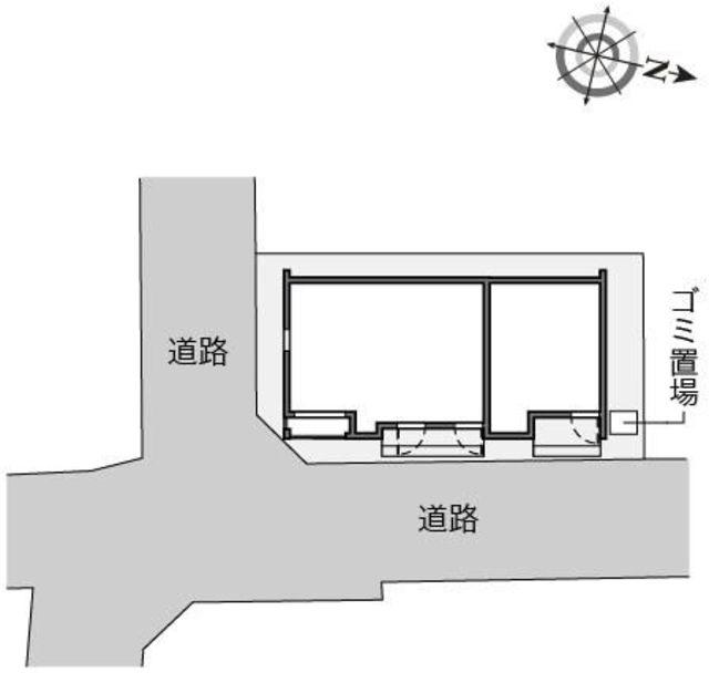 クレイノ華(1K/2階)の間取り写真