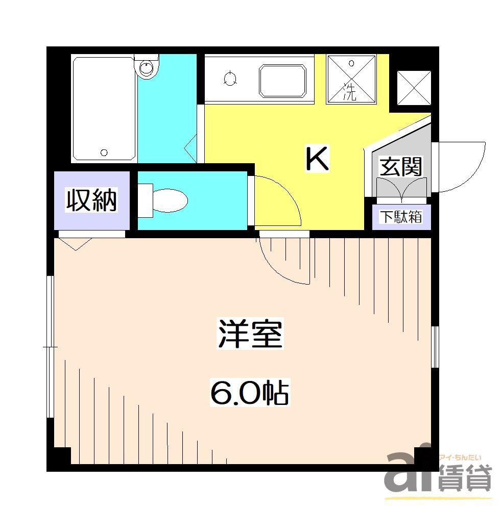 AIFORT.新桜台(1K/1階)の間取り写真