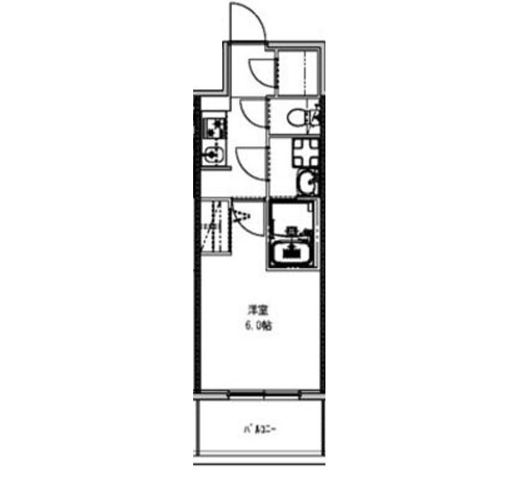 S-RESIDENCE野並駅前BROAD(1K/5階)の間取り写真