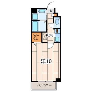 ピノエスペランサ(1K/2階)の間取り写真