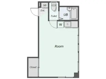 ステラ新中野(ワンルーム/6階)の間取り写真