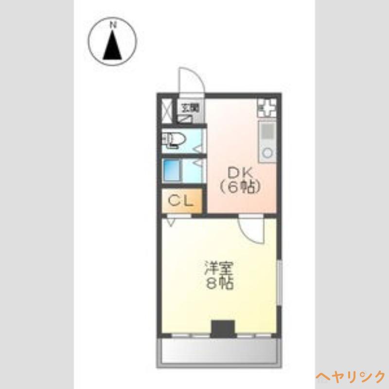 田中ビル(1DK/3階)の間取り写真