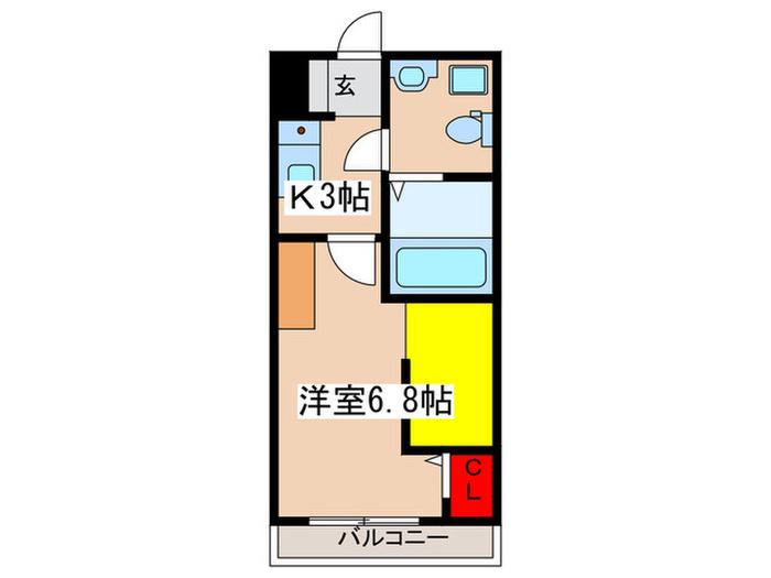 ビラ510 NO.7(1K/3階)の間取り写真