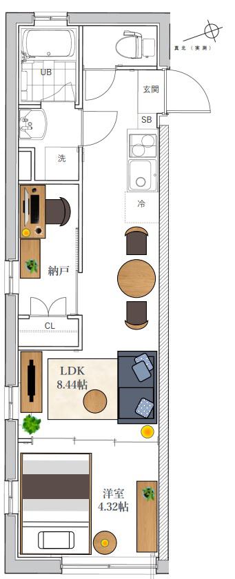 PRATIQUE西荻窪(1LDK/2階)の間取り写真