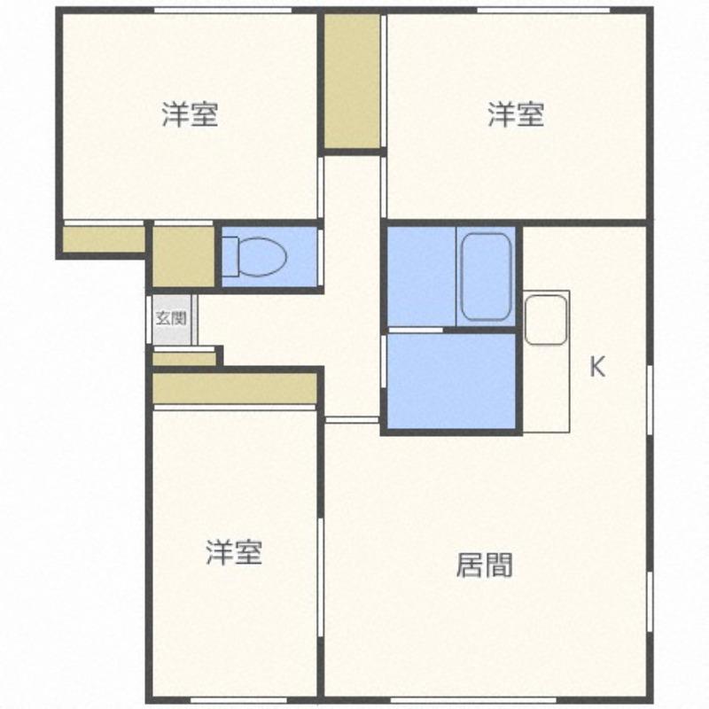 フルハウスN36(3LDK/2階)の間取り写真