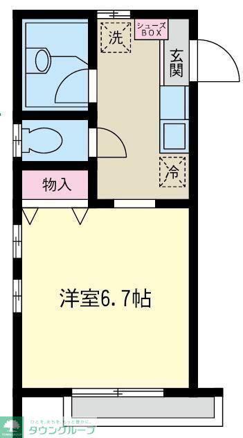 SAKURAレジデンス(ワンルーム/2階)の間取り写真