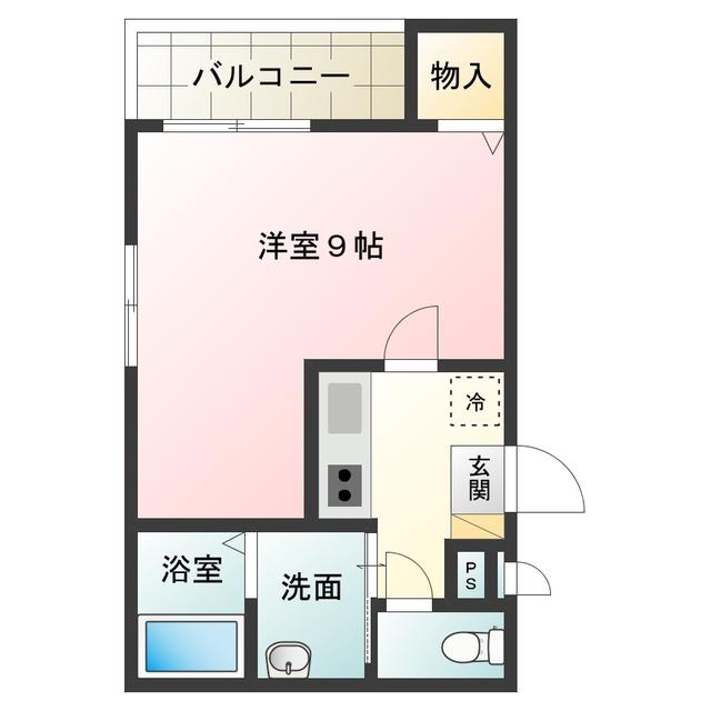 フジパレス堺サウス(1K/3階)の間取り写真
