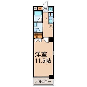 リベルテ桜山(1K/3階)の間取り写真