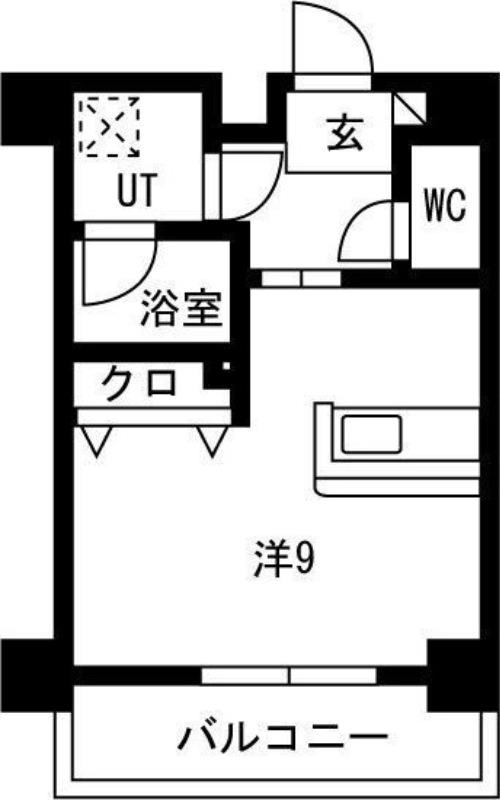 グランテラス熱田(ワンルーム/1階)の間取り写真