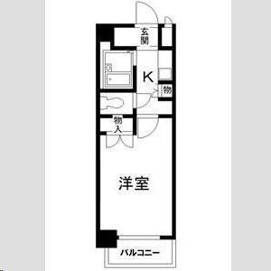 サンシティ北四番丁(1K/2階)の間取り写真