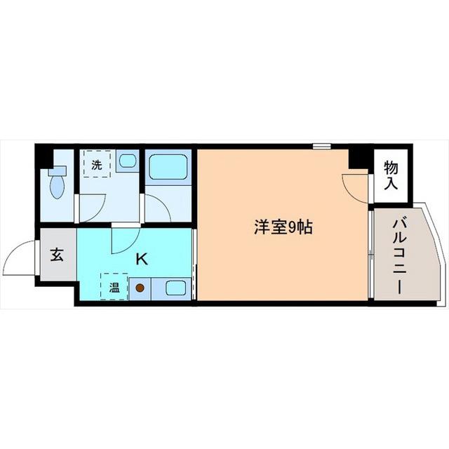 ラヴニール金沢駅西(1K/6階)の間取り写真