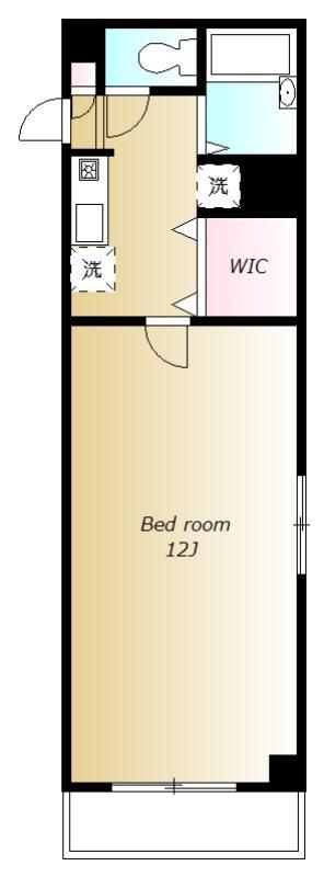 MAISON MEIRIN(1K/3階)の間取り写真