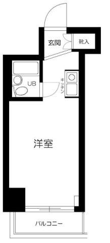 プライムステイ築地(ワンルーム/11階)の間取り写真