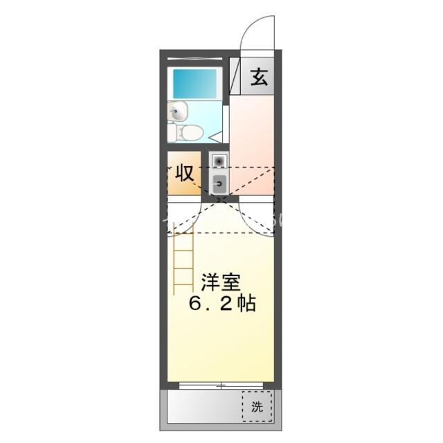 レオパレス南栄第4(1K/2階)の間取り写真