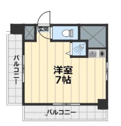 プラザ瀬谷DS(ワンルーム/5階)の間取り写真