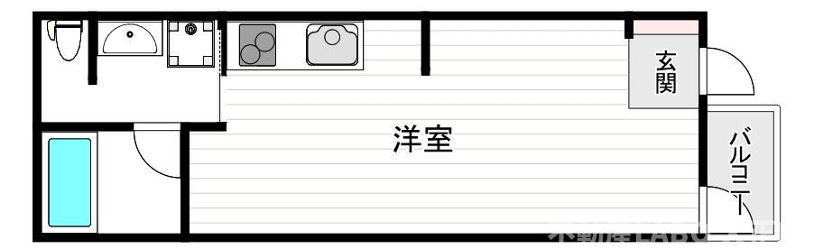NESTA RESIDENCE 大正(ワンルーム/1階)の間取り写真