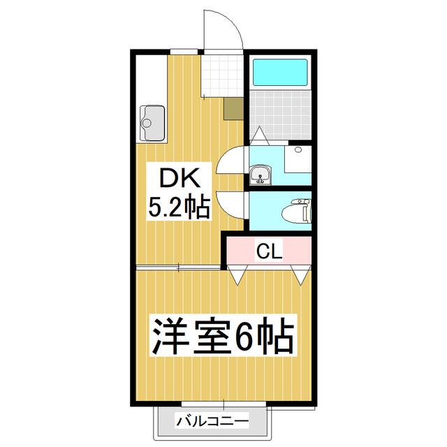 コメキエンI・II(1DK/1階)の間取り写真