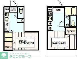 セントラルメゾンB B(1K/1階)の間取り写真