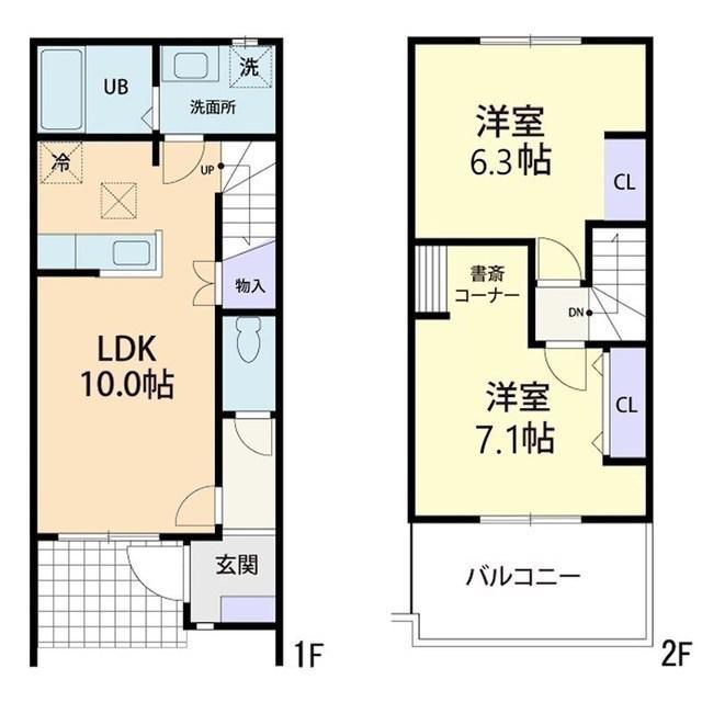 LUANA MAHALO II(2LDK/1階)の間取り写真