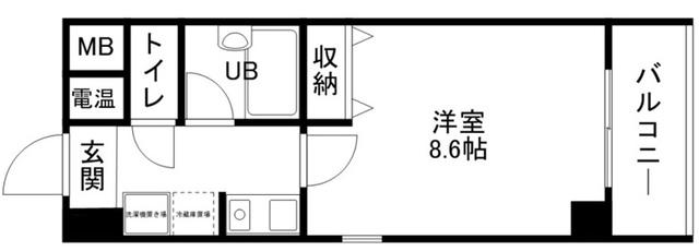 RECTO(1K/3階)の間取り写真