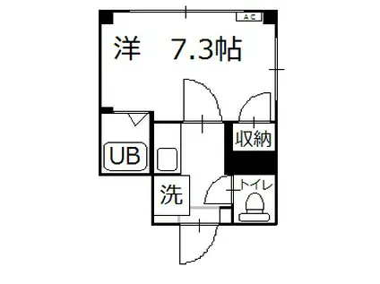 イエローパーク(1K/3階)の間取り写真