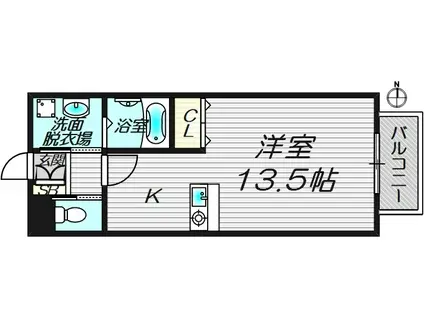 ソアヴィータ(1K/1階)の間取り写真