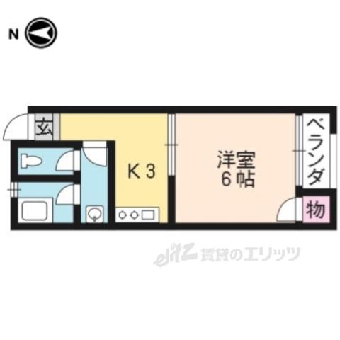 プロムナード(1K/3階)の間取り写真