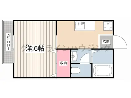 シングルハイツRAN(1K/2階)の間取り写真
