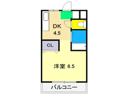 ジョイフル大川筋(ワンルーム/3階)の間取り写真