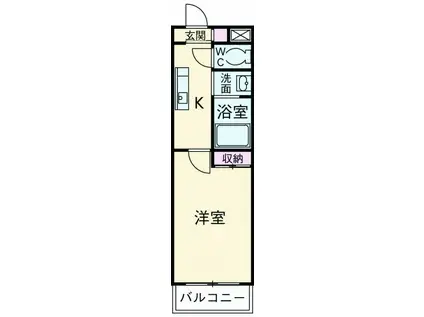 S‐FORT静岡天王町(1K/10階)の間取り写真