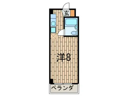 井上ビル(ワンルーム/4階)の間取り写真