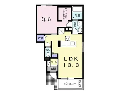 レオンハート吉野台 I(1LDK/1階)の間取り写真