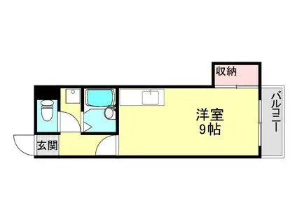 レジデンス西庄(ワンルーム/2階)の間取り写真