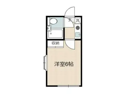 パークサイド(1K/1階)の間取り写真