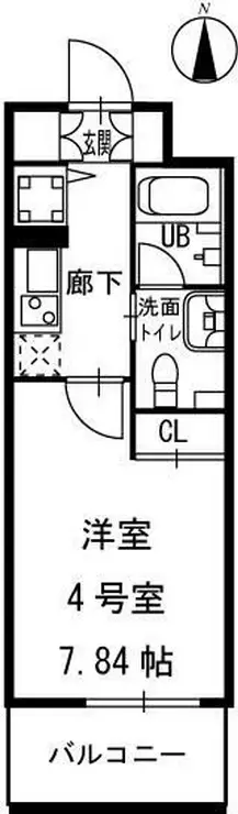 ウィズ丸子通 8階階 間取り